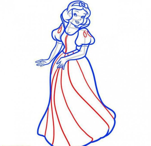 Раскраска Белоснежка