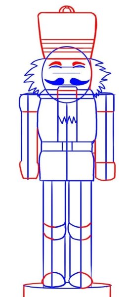 Рисунок Щелкунчика пошаговая