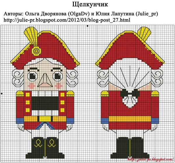 Вышивка крестом Щелкунчик и мышиный Король