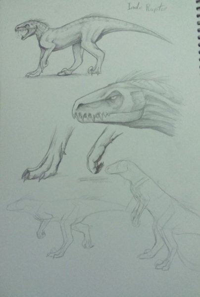 Индораптор рекс скетч