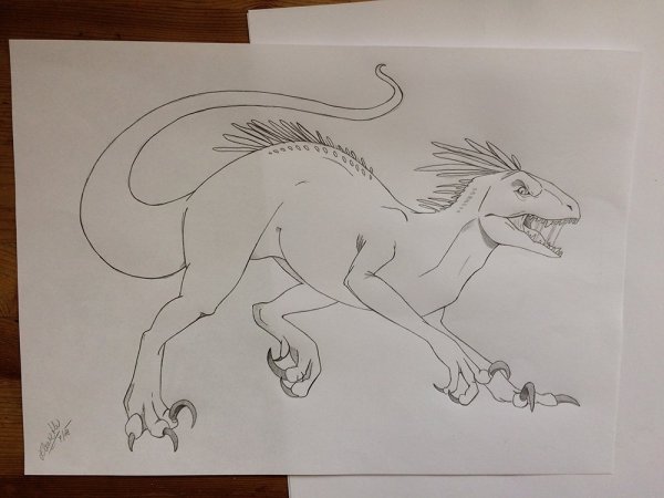 Индораптор для срисовки