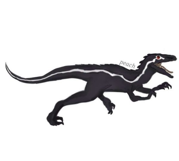 Индораптор силуэт