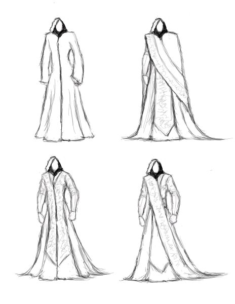 Рисование плаща