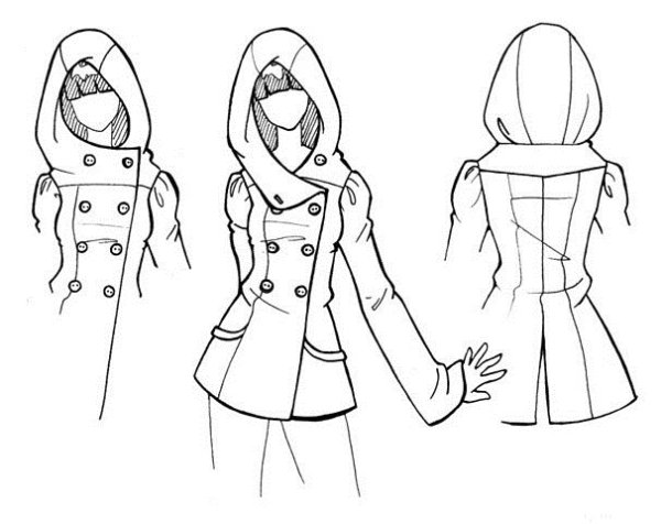 Эскиз пальто
