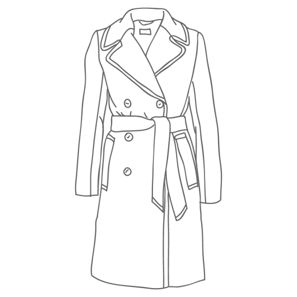 Эскиз куртки с капюшоном