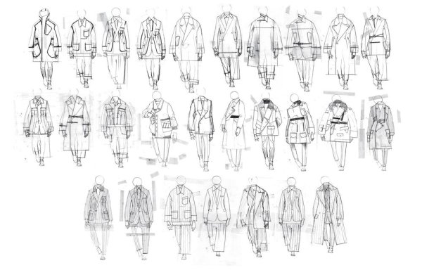 Тренчкот эскиз