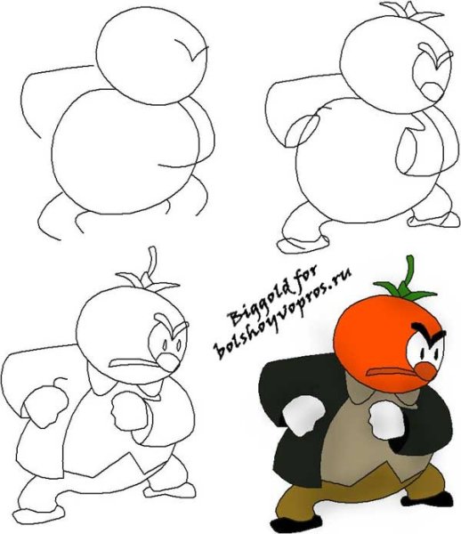 Рисунки синьора помидора