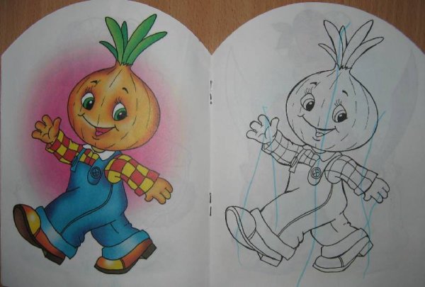 Герои Чиполлино рисунок