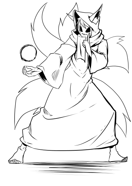 Кицунэ лайн лиса