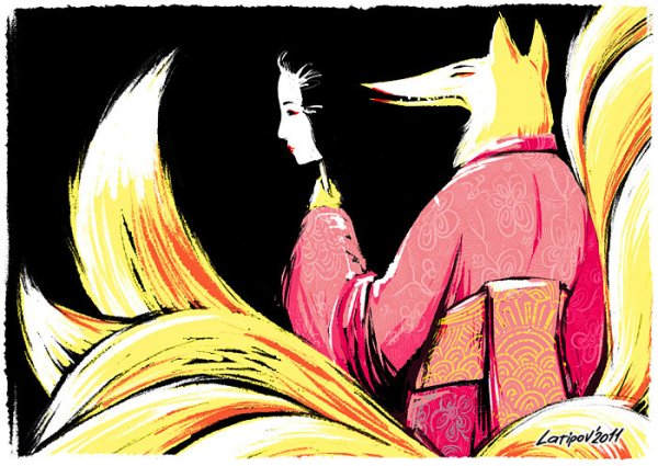 Кицунэ Белянин иллюстрации