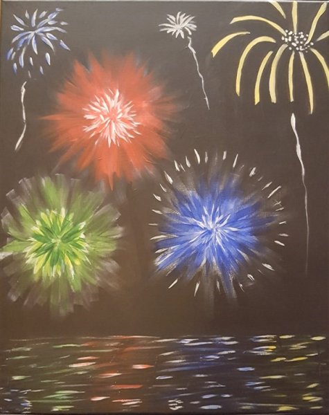 Рисование фейерверка