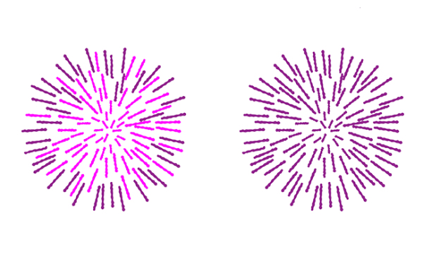 Поэтапное рисование салюта