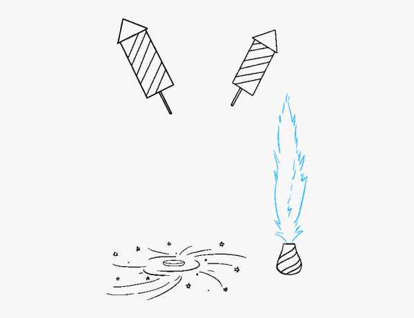 Рисуем фейерверк ручкой