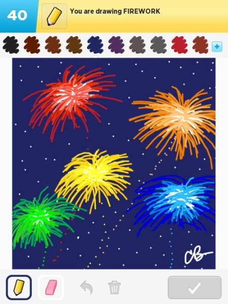 Фейерверк раскраска для детей