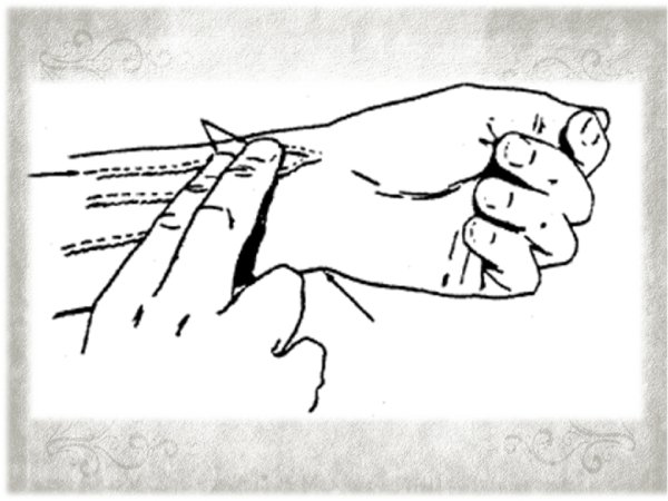 Измерение пульса рисунок