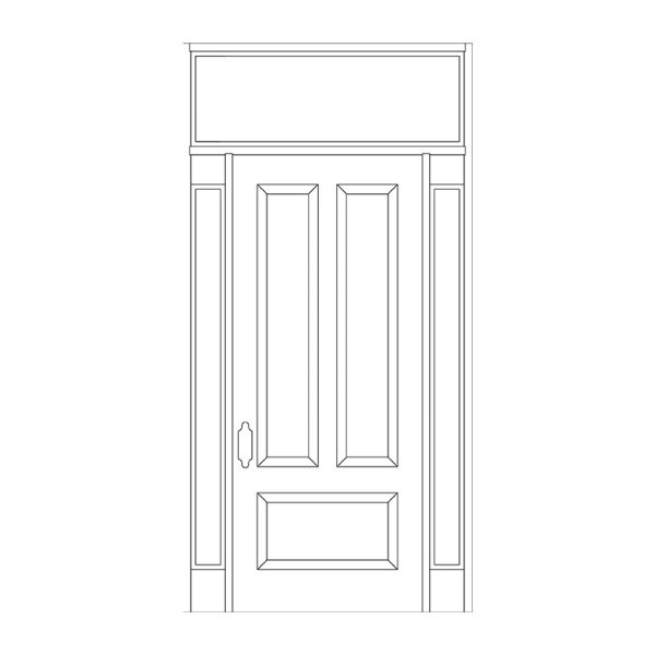 Схематичное изображение двери