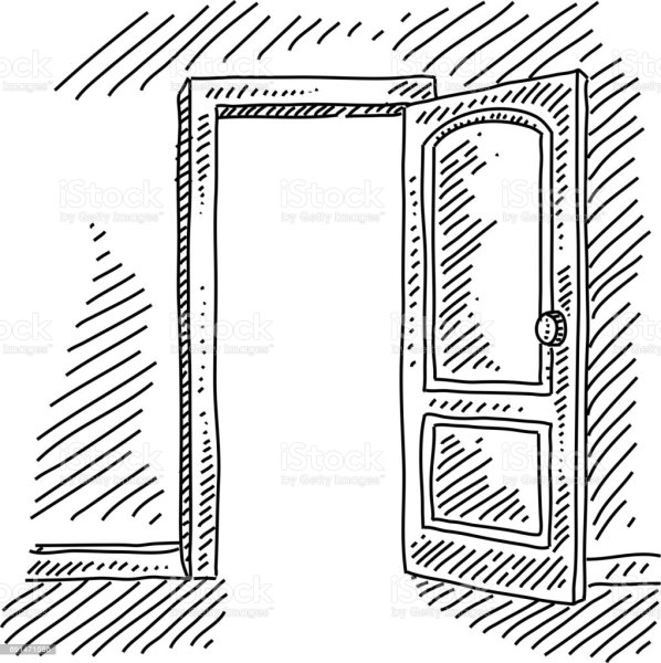 Нарисованная дверь