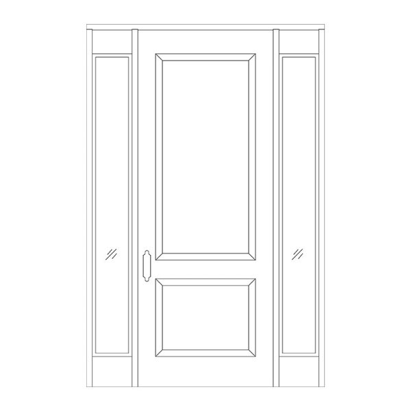 Дверь контур