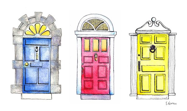 Нарисованная дверь