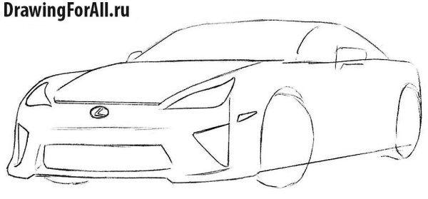 Нарисовать Лексус