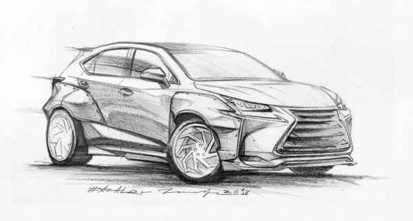 Лексус НХ 200 раскраска