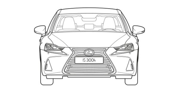 Раскраска Лексус РХ 350