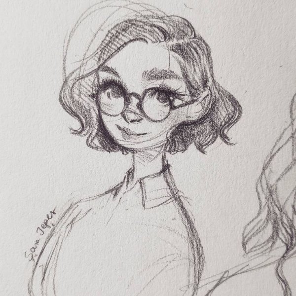 Этапы рисования гипсовой головы Дианы