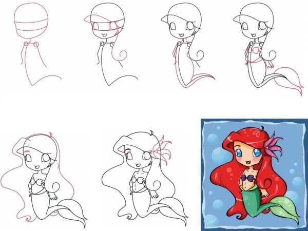 Рисование по порядку для детей