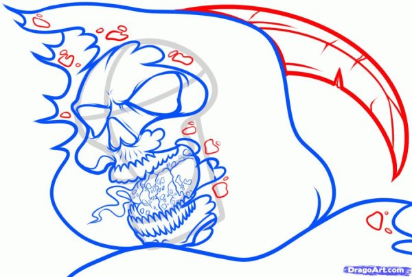 Рисунки для срисовки смерть