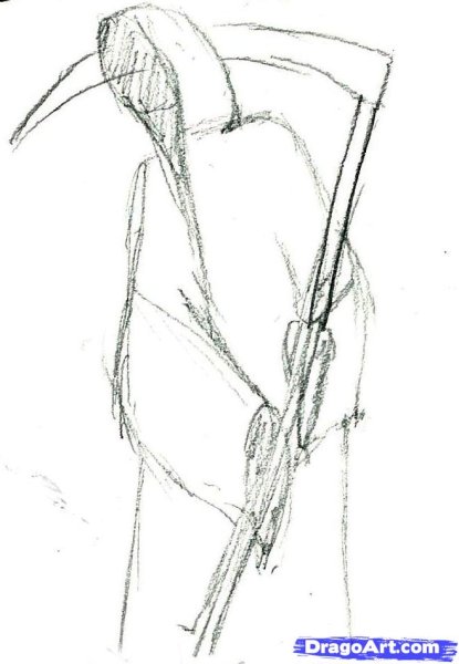 Поэтапное рисование смерти