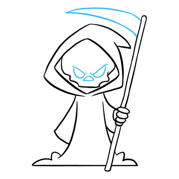 Смерть рисунок легкий