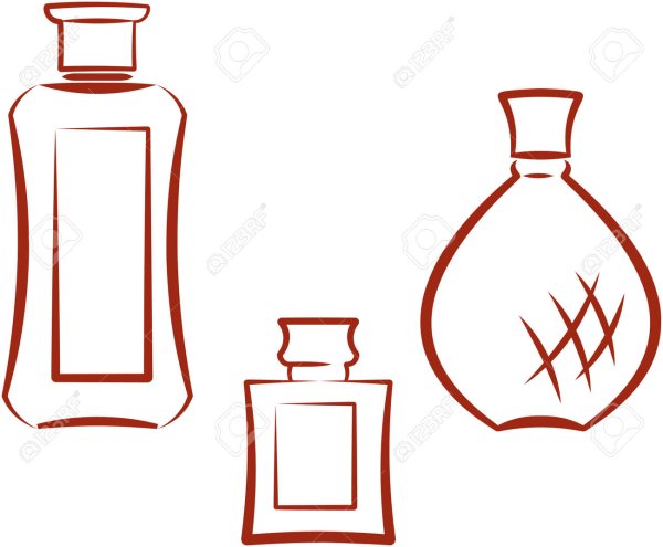 Флакончик для духов стилизация