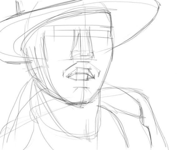 Рисунок Гнездилова карандашом