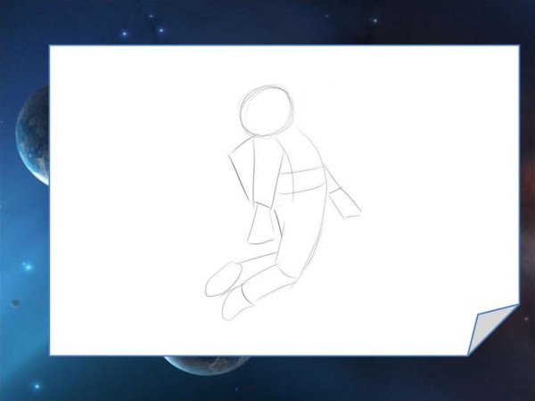 Рисунок амонг АС космонавты