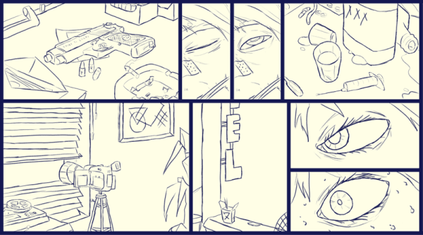 Раскадровка комикса