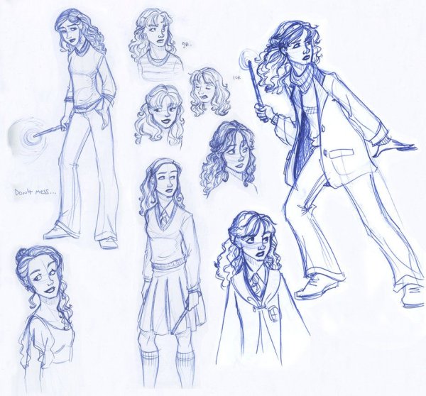 Нарисовать Гермиону Грейнджер