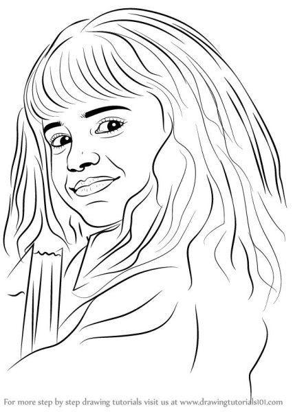 Раскраска Гермиона Грейнджер