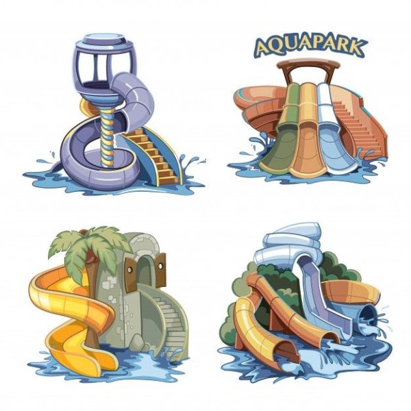 Аквапарк рисунок