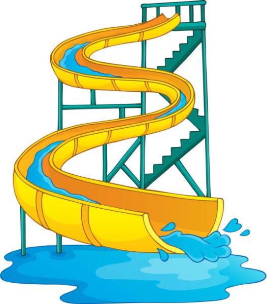 Нарисовать аквапарк