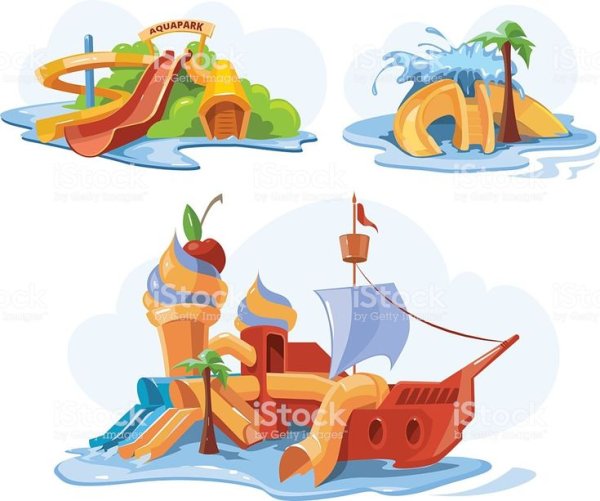 Аквапарк рисунок