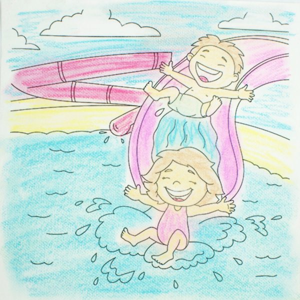 Аквапарк мультяшный