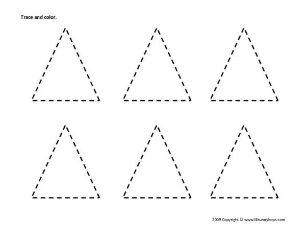 Геометрические фигуры обвести