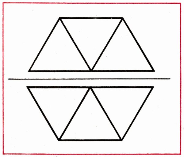 Составление фигур из треугольников и квадратов