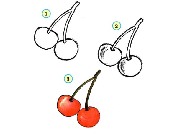Рисование овощей поэтапно