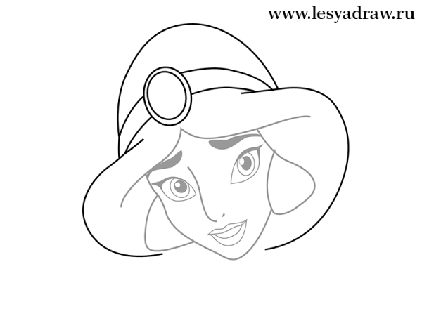 Принцессы Дисней поэтапное рисование