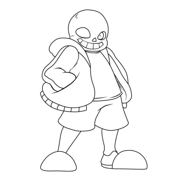 Санс раскраска