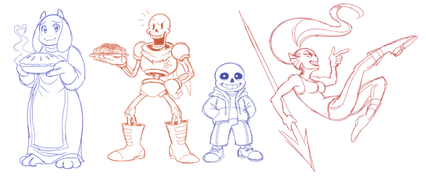 Скетчи андертейл