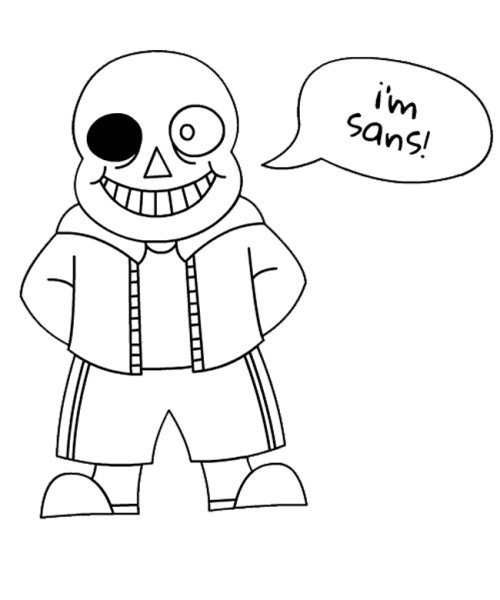 Рисунки Санса карандашом