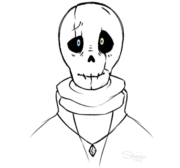 Гастер Санс раскраска