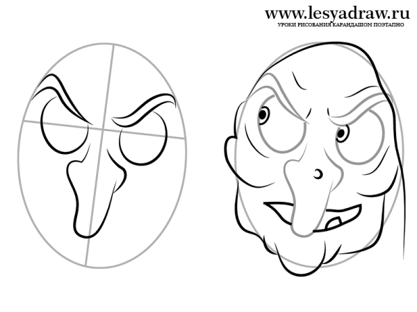 Эскиз бабушки